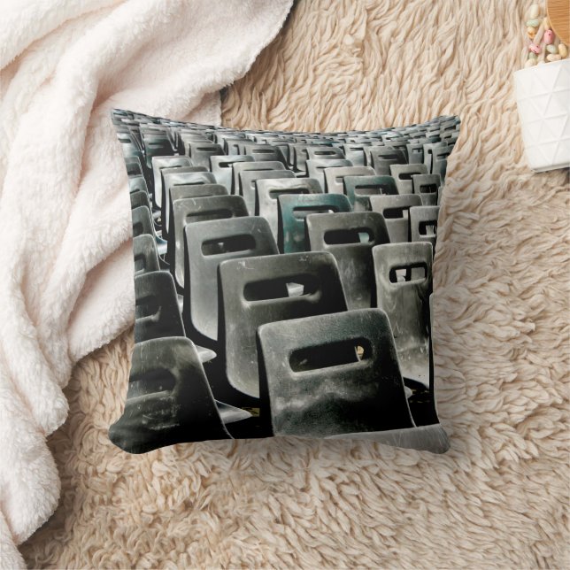 Monochromatic Grey Chairs  Cushion (Blanket)