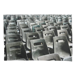 Monochromatic Grey Chairs Pillowcase