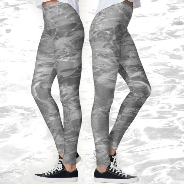 Monochromatic Grey Water Leggings (Creator Uploaded)