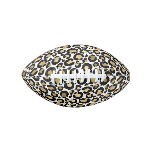 Monochromatic Leopard Spots Wild Glam Fashionable Football