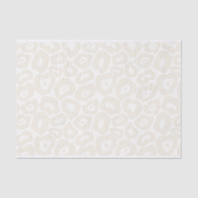 Monochromatic Light Leopard Print Tissue Paper (Front)