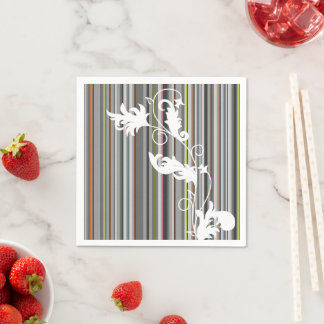 Monochromatic Pinstripe Napkin