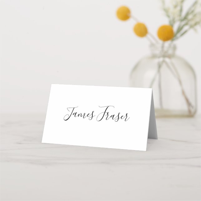 Monochromatic Place Card (Front)