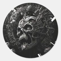 monochromatic skull design