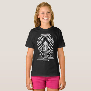 Monochromatic Stairway: Obelisk of Contrasts T-Shirt