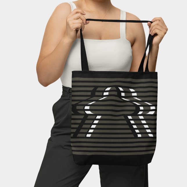 Monochromatic Vaporwave Meeple Board Game Lover  Tote Bag (Creator Uploaded)