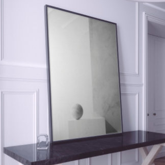 Monochrome Abstract Art Poster