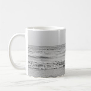 Monochrome Atlantic Ocean Bliss 1 #ocean #art Coffee Mug