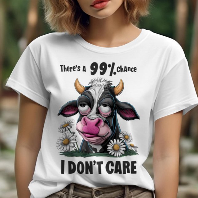 Monochrome Beauty: A Black and White Cow With a Pi T-Shirt (Creator Uploaded)
