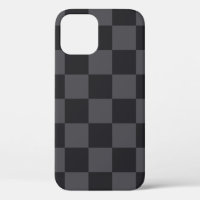 Monochrome Black Grey Croatian Checkers