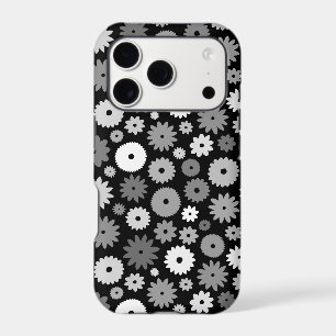 Monochrome Blooms Repeat Pattern Case-Mate iPhone