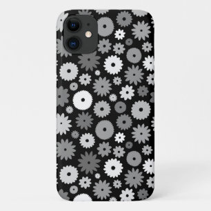 Monochrome Blooms Repeat Pattern Case-Mate iPhone Case