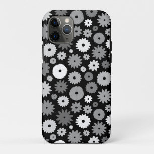 Monochrome Blooms Repeat Pattern Case-Mate iPhone Case