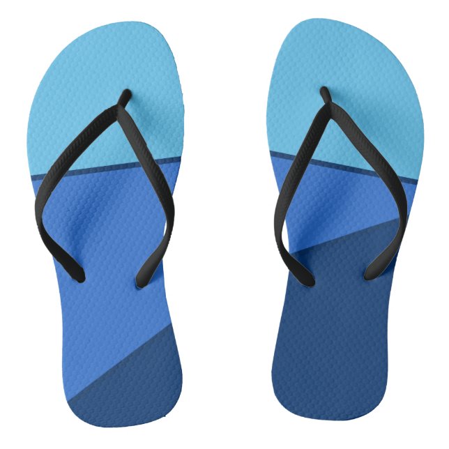 Monochrome Blue Shades Colour block Jandals (Footbed)