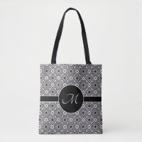 Monochrome Celtic Knot Pattern Monogram