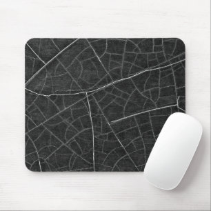 Monochrome Contemporary Distressed Abstract Design Mouse Pad