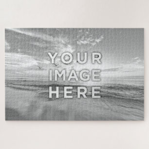 Monochrome Custom Image 20" x 30" 1000+ pieces  Jigsaw Puzzle