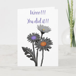 Monochrome Daisy Card