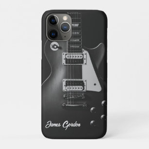 Monochrome electric guitar personalised Case-Mate iPhone case