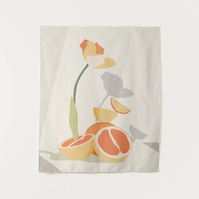 Monochrome Elegance Tapestry (Front)