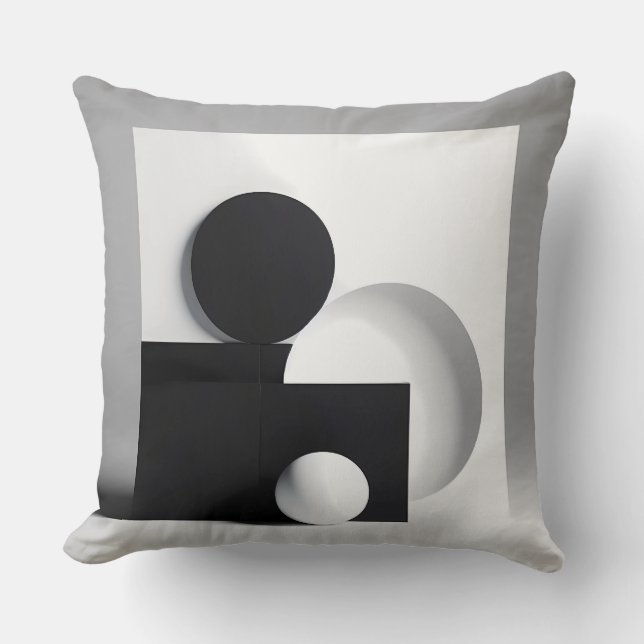Monochrome Equilibrium Cushion (Front)