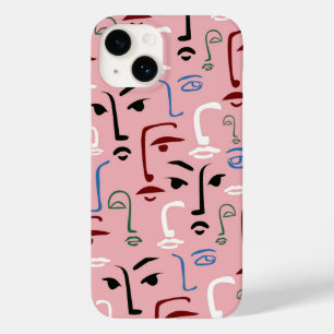 Monochrome Faces Case-Mate iPhone 14 Case