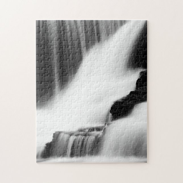 Monochrome Factory Falls Jigsaw Puzzle (Vertical)