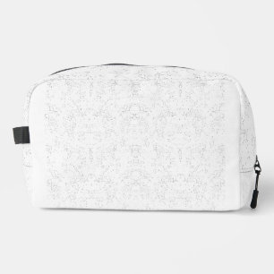 Monochrome Floral Pattern – Elegant Seamless Art Dopp Kit