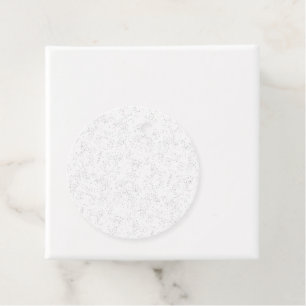 Monochrome Floral Pattern – Elegant Seamless Art Favour Tags