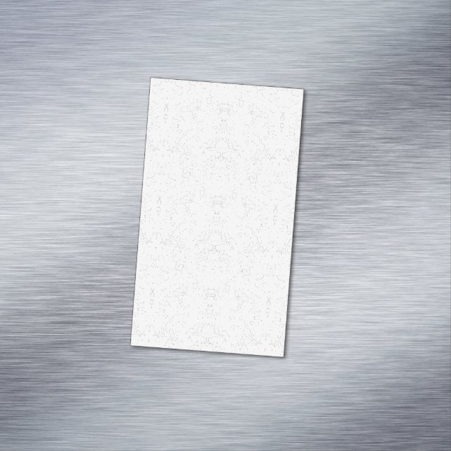 Monochrome Floral Pattern – Elegant Seamless Art Magnetic Business Card (In Situ)