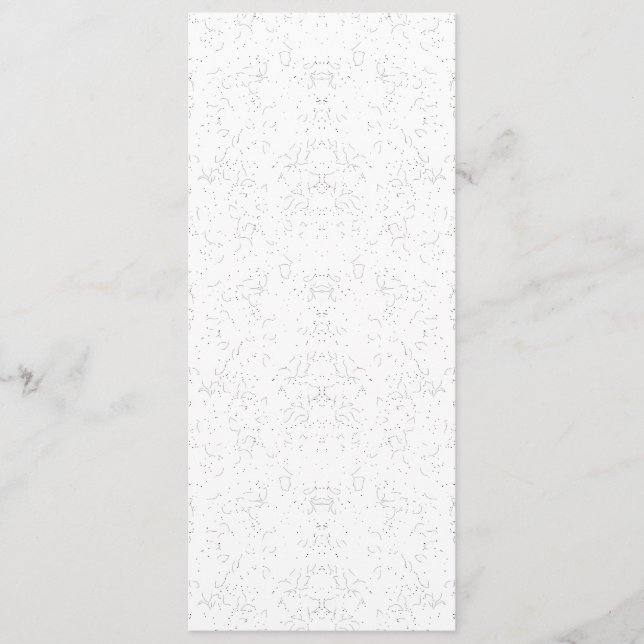 Monochrome Floral Pattern – Elegant Seamless Art Menu (Front)