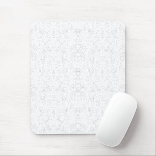 Monochrome Floral Pattern – Elegant Seamless Art Mouse Pad