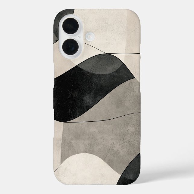 Monochrome Flow Phone Case (Back)