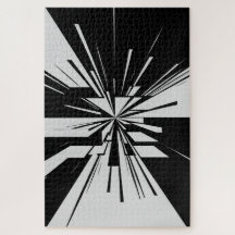 Monochrome Geometric Abstraction | Puzzle