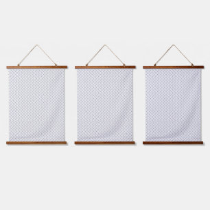 Monochrome Geometric Texture Seamless Diamond Look Hanging Tapestry
