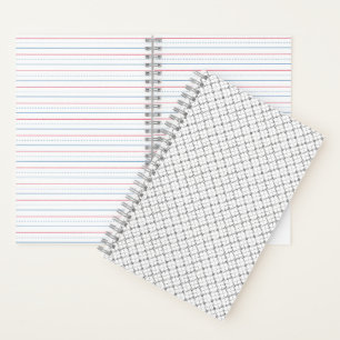 Monochrome Geometric Texture Seamless Diamond Look Notebook