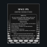Monochrome Graphic, Graphic Designer Advertising Flyer<br><div class="desc">Monochrome Graphic,  Graphic Designer Advertising Flyers By The Business Card Store.</div>