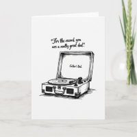 Monochrome Great Dad Card