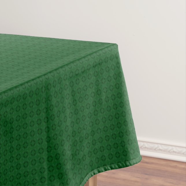Monochrome green elegant geometric pattern. tablecloth (In Situ)