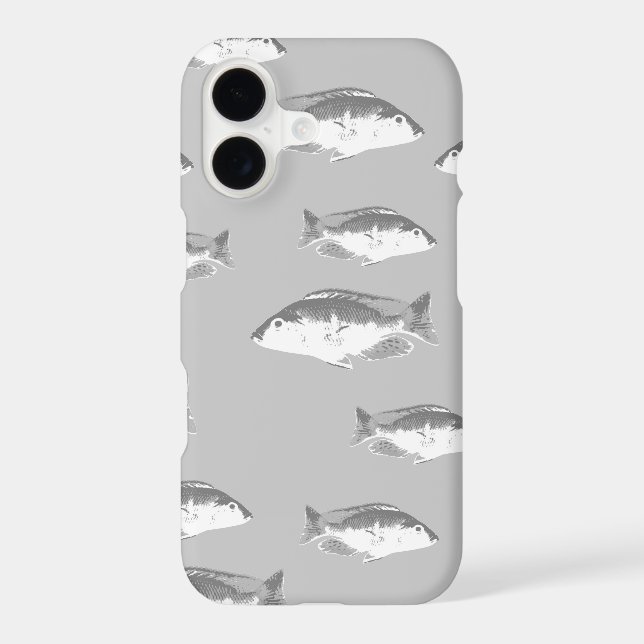 Monochrome grey fish (Back)