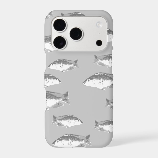 Monochrome grey fish (Back)