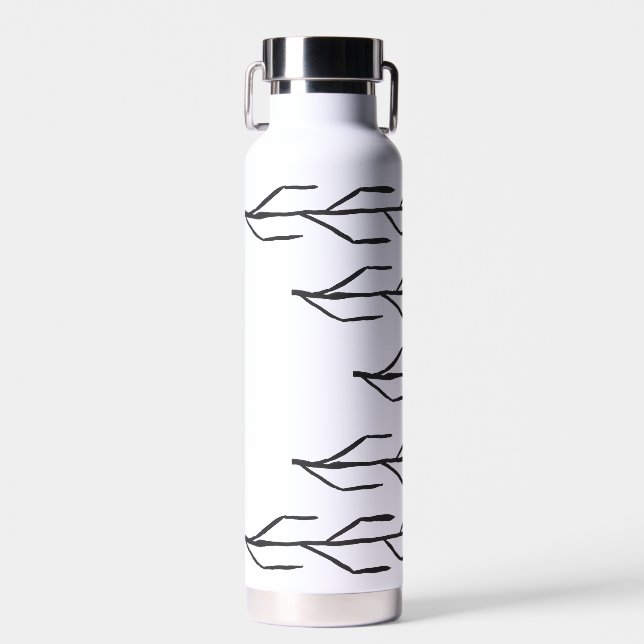 Monochrome Ink Branch Water Bottle (Front)