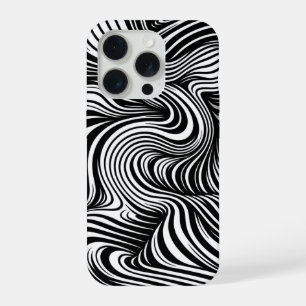 Monochrome Kaleidoscope iPhone 15 Pro Case