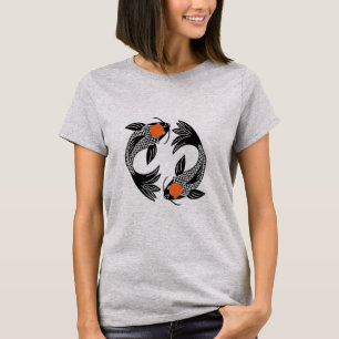 Monochrome Koi Pond  T-Shirt