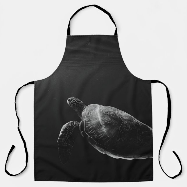 MONOCHROME LONE TURTLE IN SEA APRON (Front)