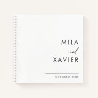 Monochrome | Modern Minimal Wedding Guest Book