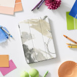 Monochrome Momentum iPad Pro Cover<br><div class="desc">Monochrome Momentum IV by June Erica Vess. Features scattered lines and shapes in neutral tones.</div>