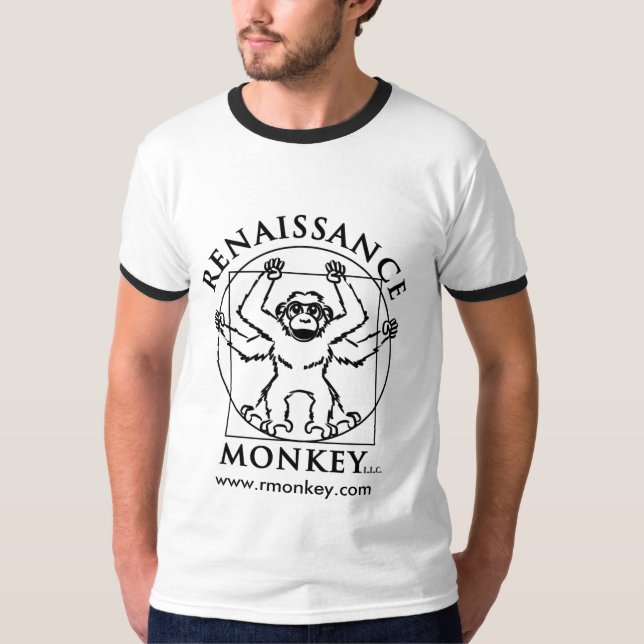 Monochrome monkey T-Shirt (Front)