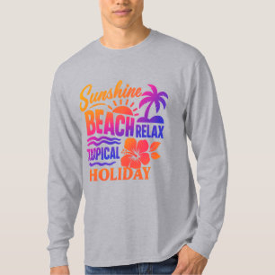 Monochrome Mountain Peaks with Stylised Gold Sunbu T-Shirt