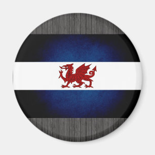 Monochrome Patagonia Flag Magnet